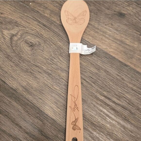 Dolly Parton From My Heart To Your Home Butterfly Engraved Wooden Spoon - Picture 4 of 5